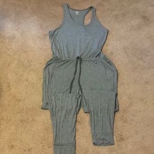 NWT Aerie gray full length romper